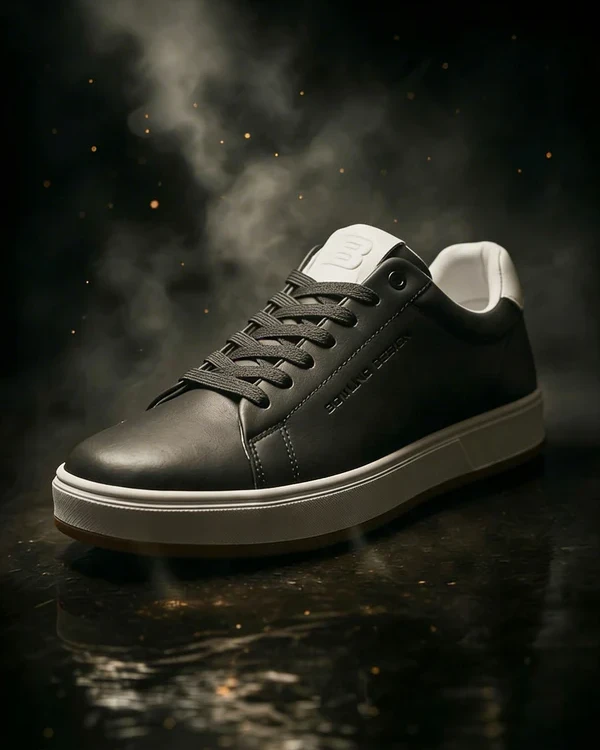 Bowling Titan Sneakers-Black & White