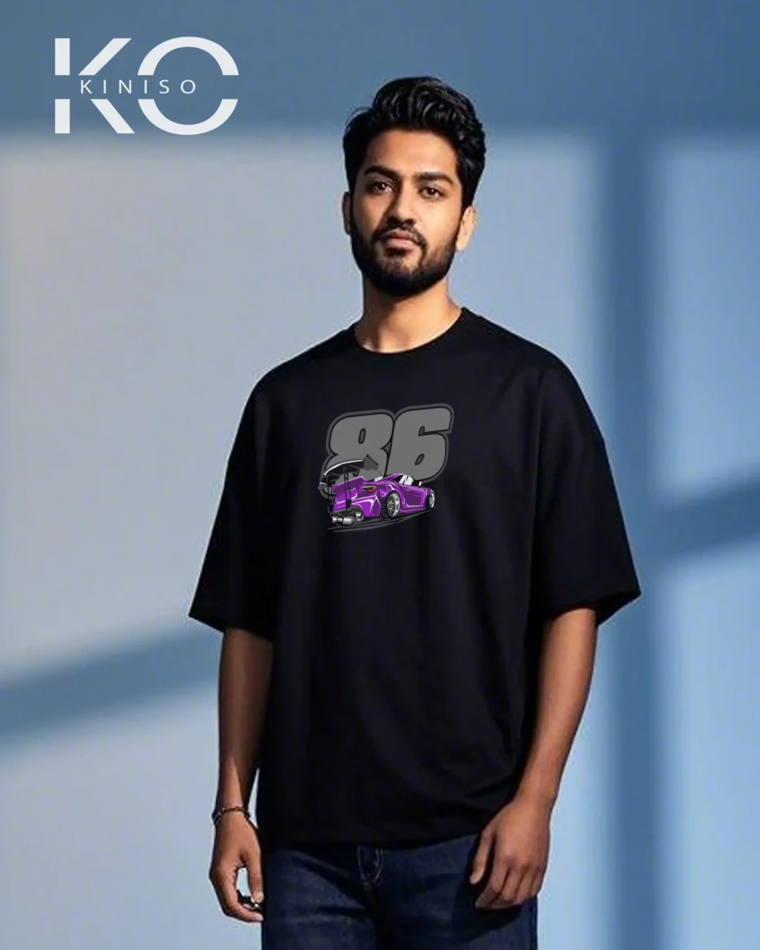 JDM 86 Racing Drift Graphic Drop Shoulder T-Shirt