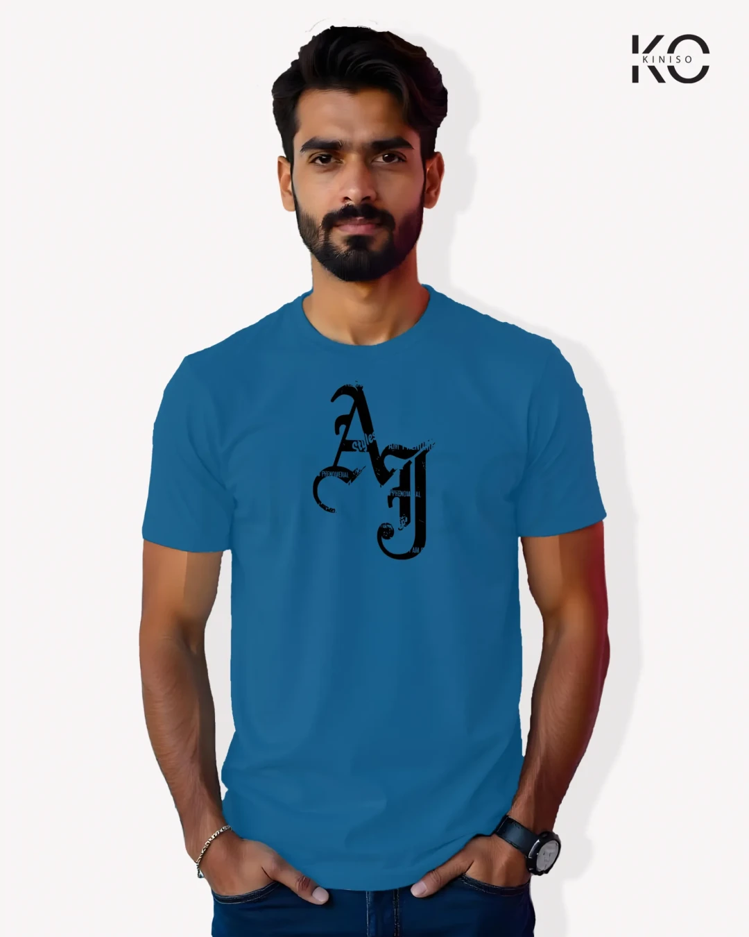 AJ Style Typographic Cotton T-Shirt