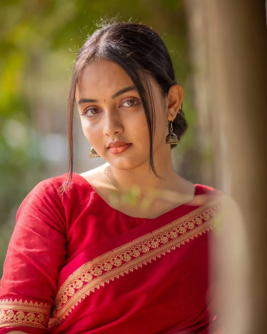 Exclusive Fashionable Trendy Tangail HalfSilk Nakshi Paar Saree