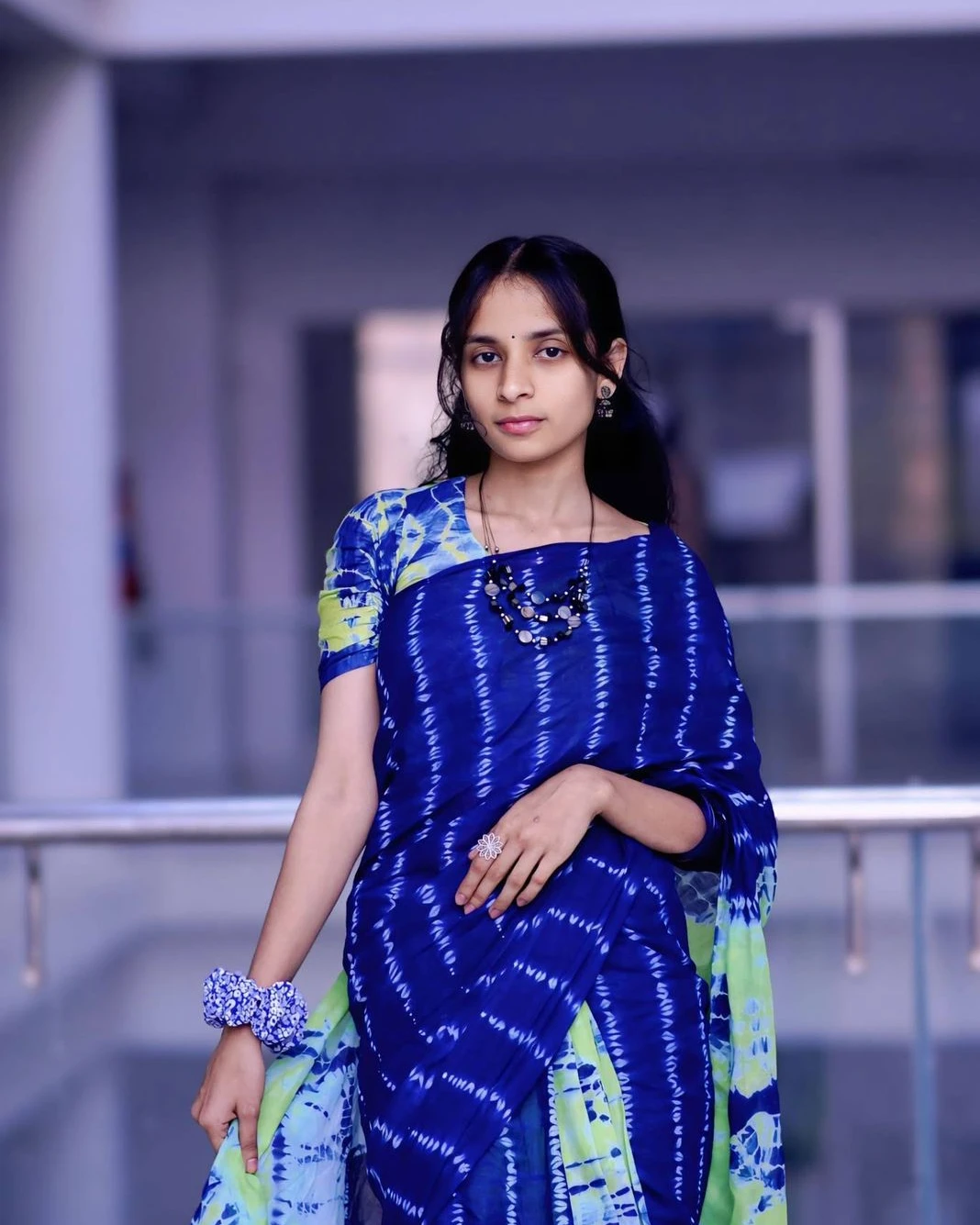 Women's Tangail Tat Cotton Batik Print Saree
