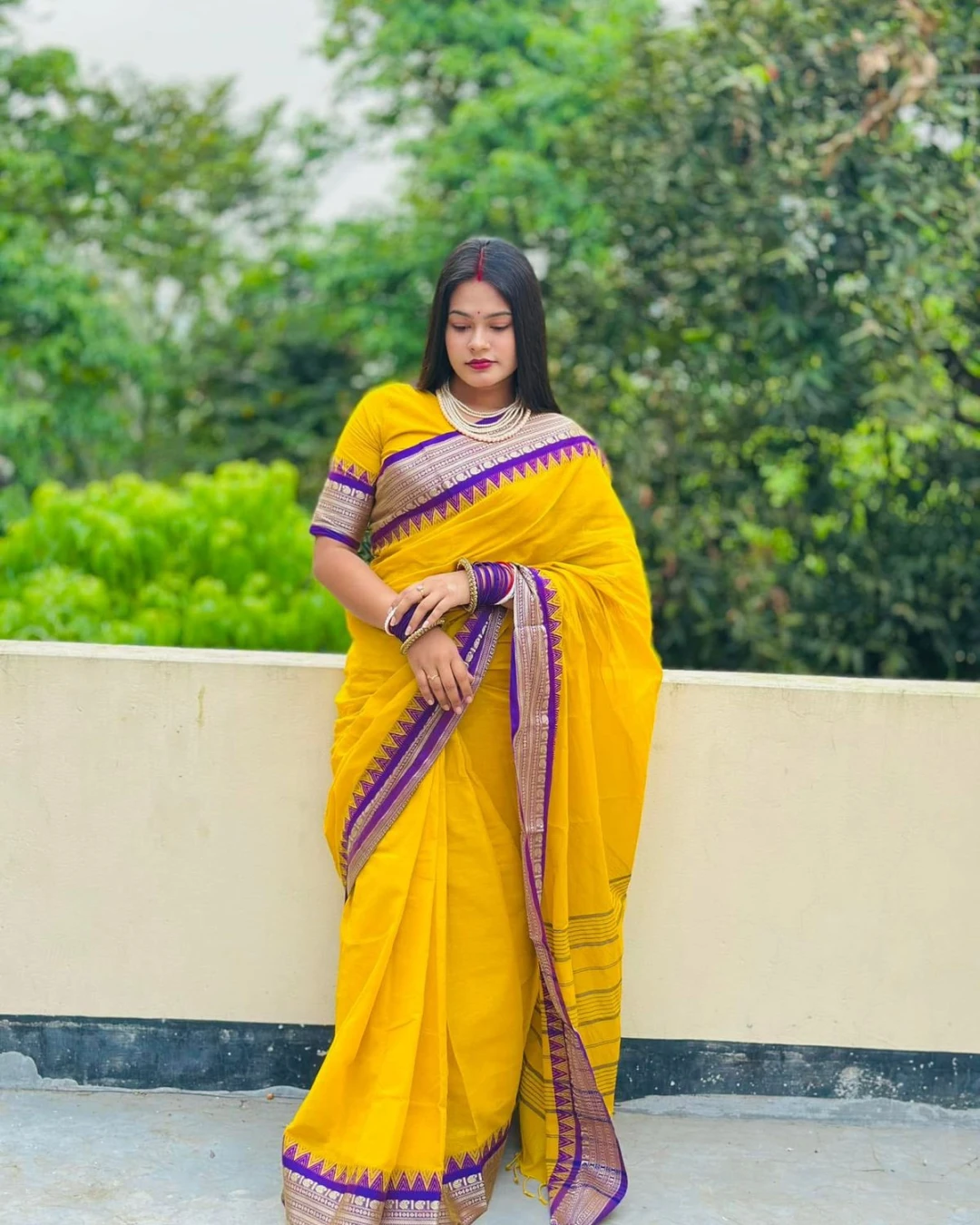 Women's Trendy HalfSilk Nakshi Pair Saree