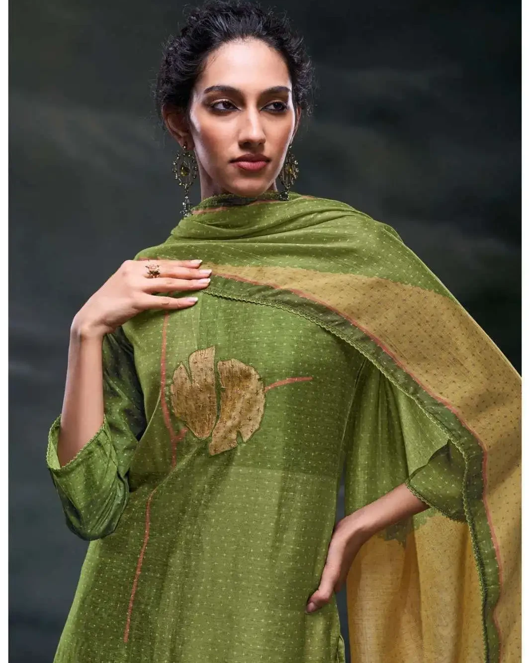 Women's Premium Embroidered Silk 3-Piece Salwar Suit