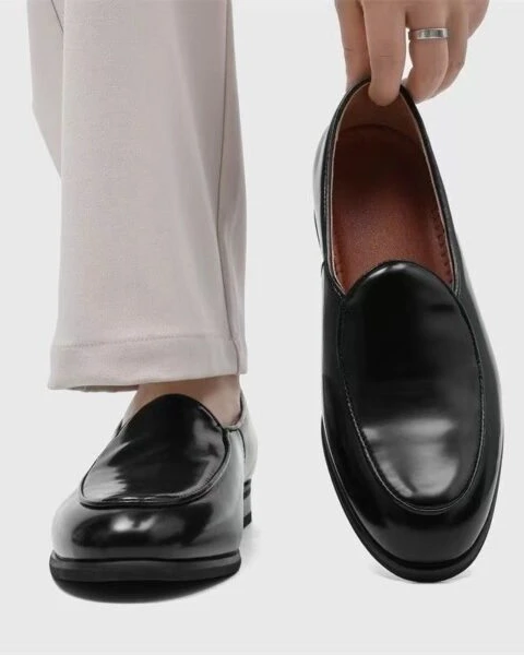 GARB Men’s Glossy Derby Loafers – Premium Business & Formal Dress Shoes