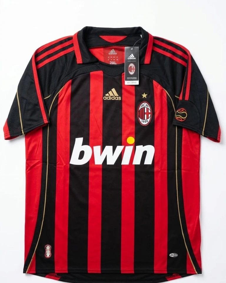 AC Milan Home 2006-07 Retro Player Edition Football Jersey