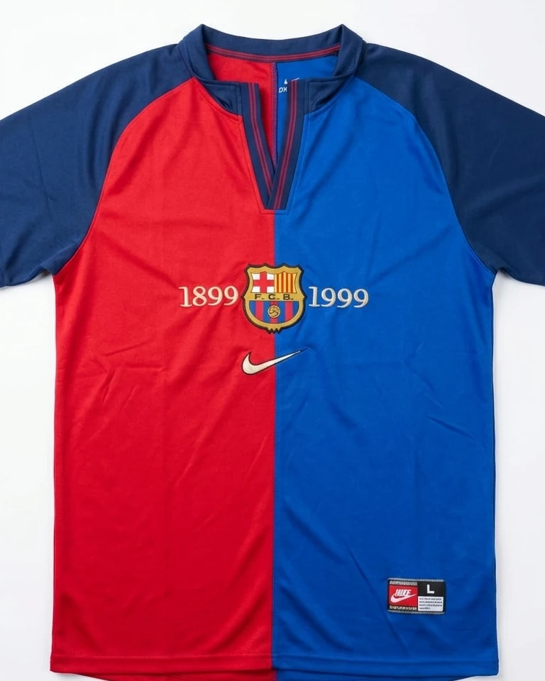 FC Barcelona 1999 Centenary Retro Player Edition Football Jersey