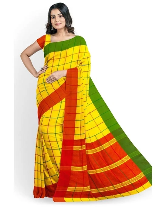 Women's Fashionable Cotton Silk Saree-1