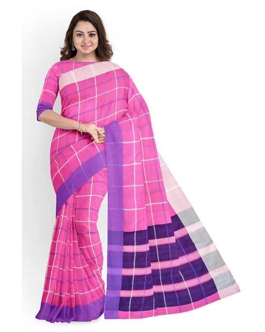 Women's Fashionable Cotton Silk Saree-4