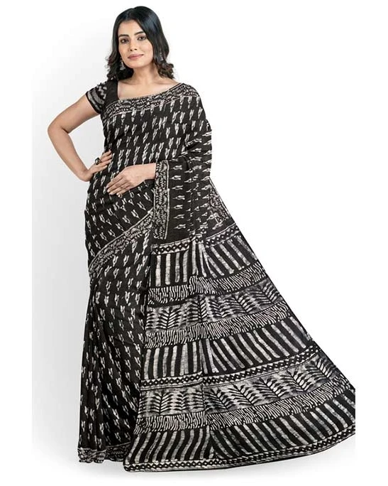 Women's Fashionable Cotton Batik Saree MT-2756