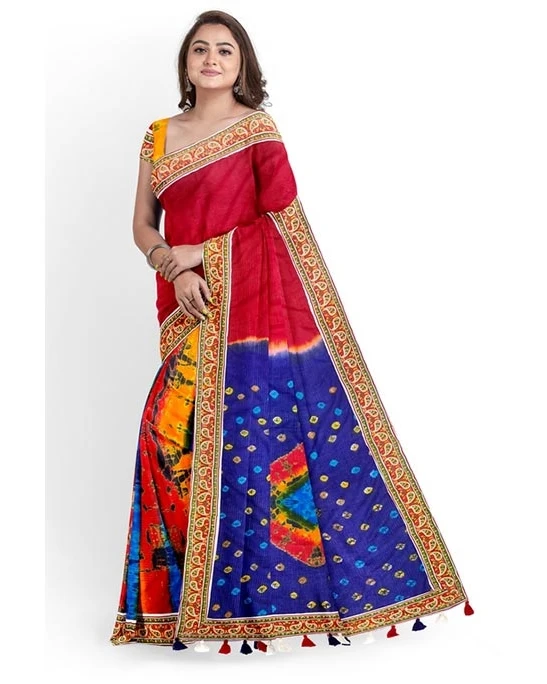 Women's Fashionable Shibori Tie Dye Saree MT-2300