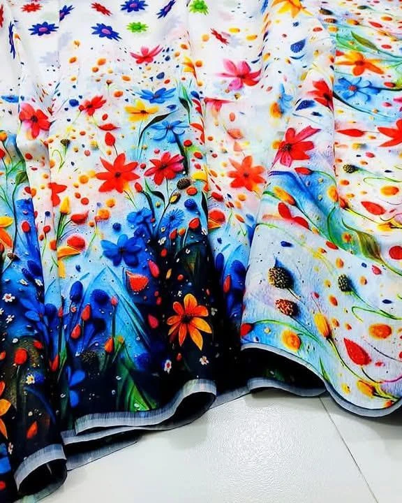Digital Print Festivals Saree-927