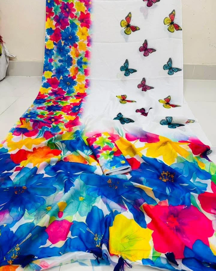 Digital Print Festivals Saree-913