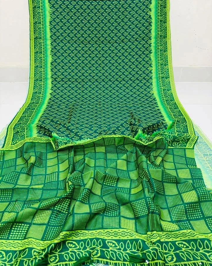 Digital Print Festivals Saree-912
