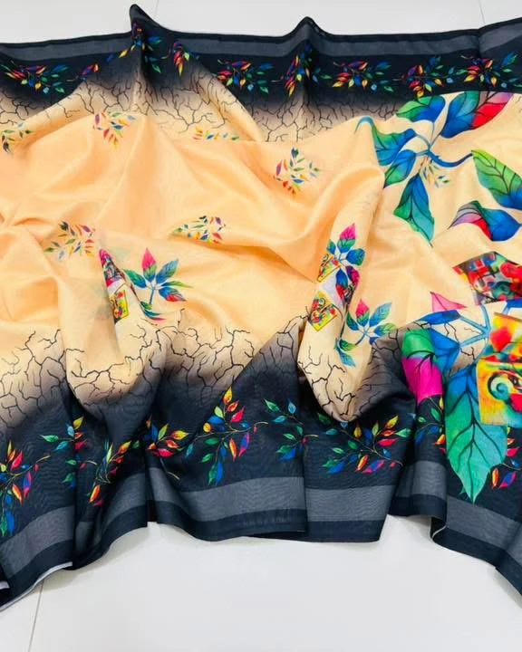 Digital Print Festivals Saree-911
