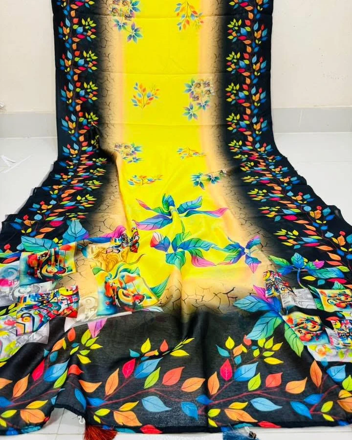Digital Print Festivals Saree-903