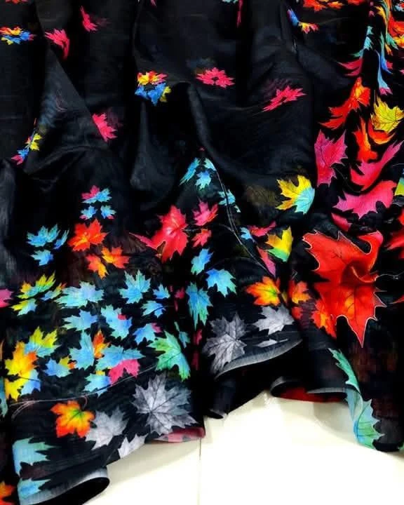 Digital Print Festivals Saree-887