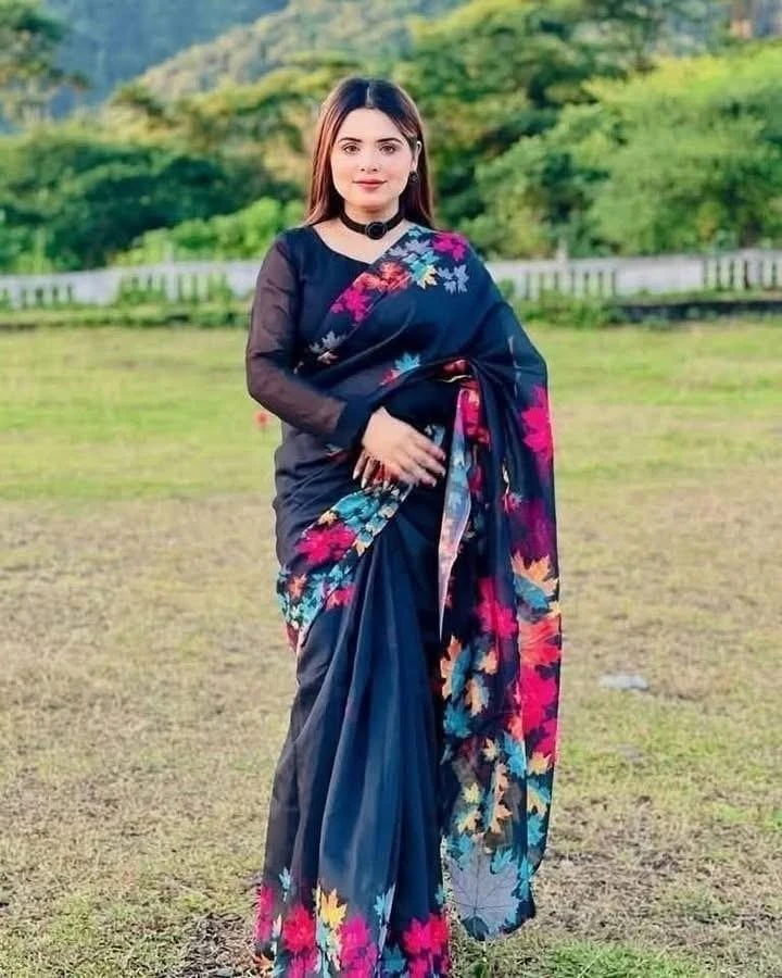 Digital Print Festivals Saree-879