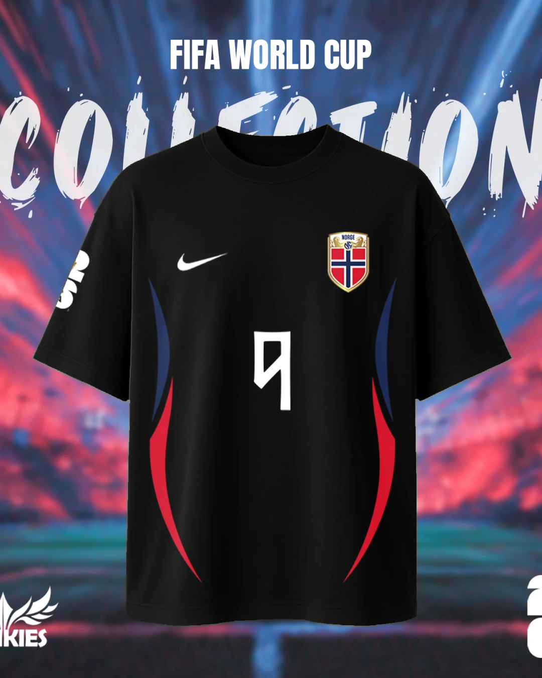 Norway Fifa World Cup - Zunkies Premium Collection - Oversized Drop Shoulder T-shirt