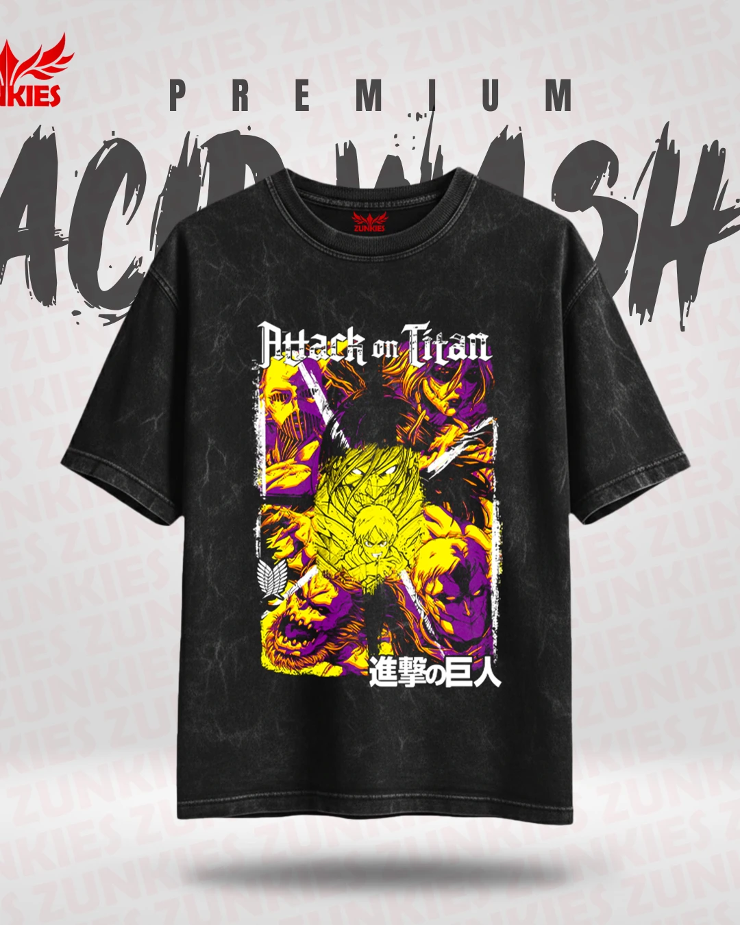 Attack on titan - Zunkies Acid Wash Premium Collection