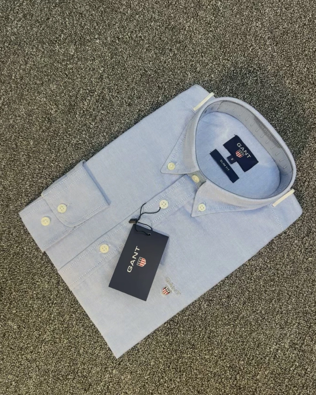 GANT Premium Horizon Blue Solid Shirt