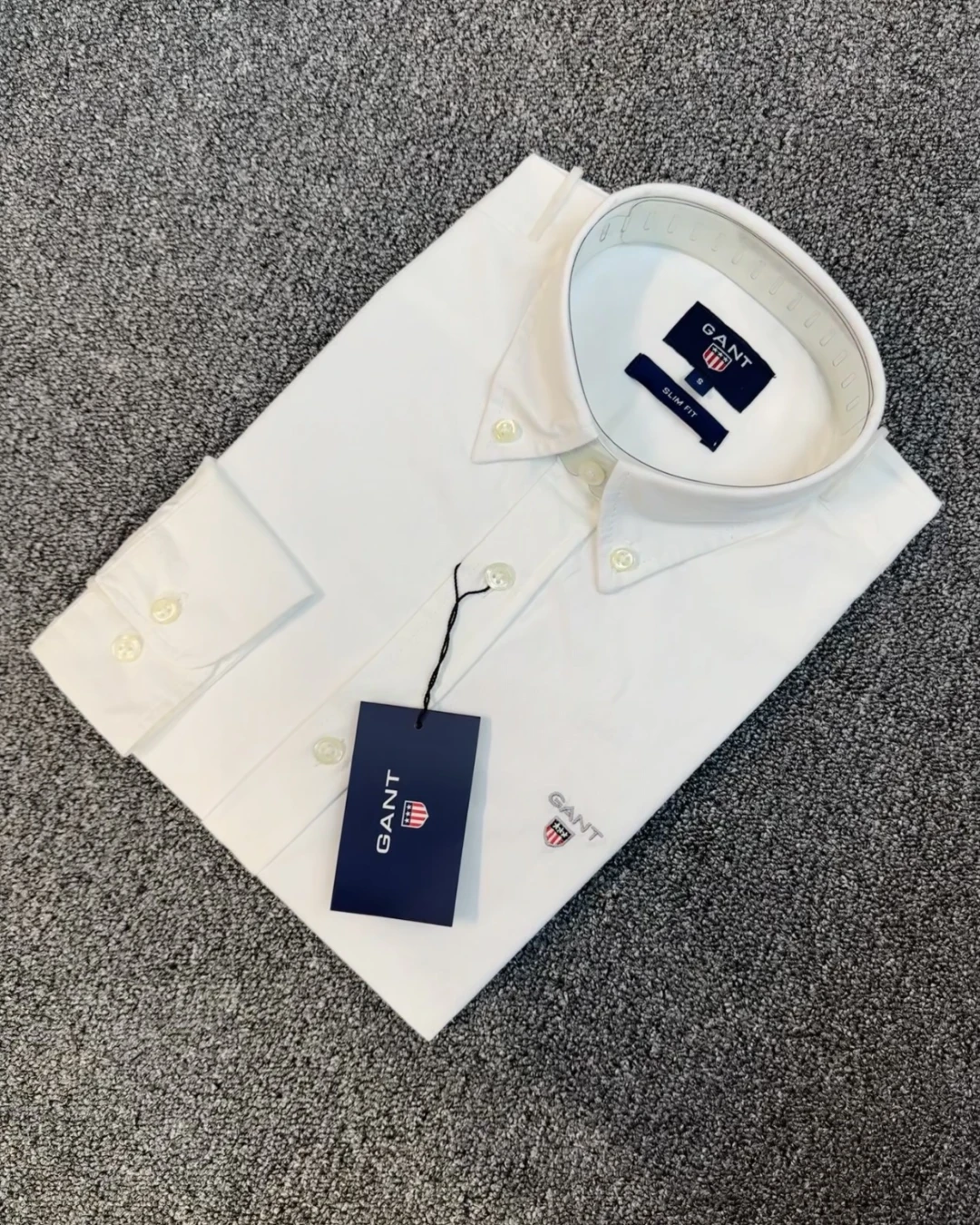 GANT Premium Arctic White Solid Shirt