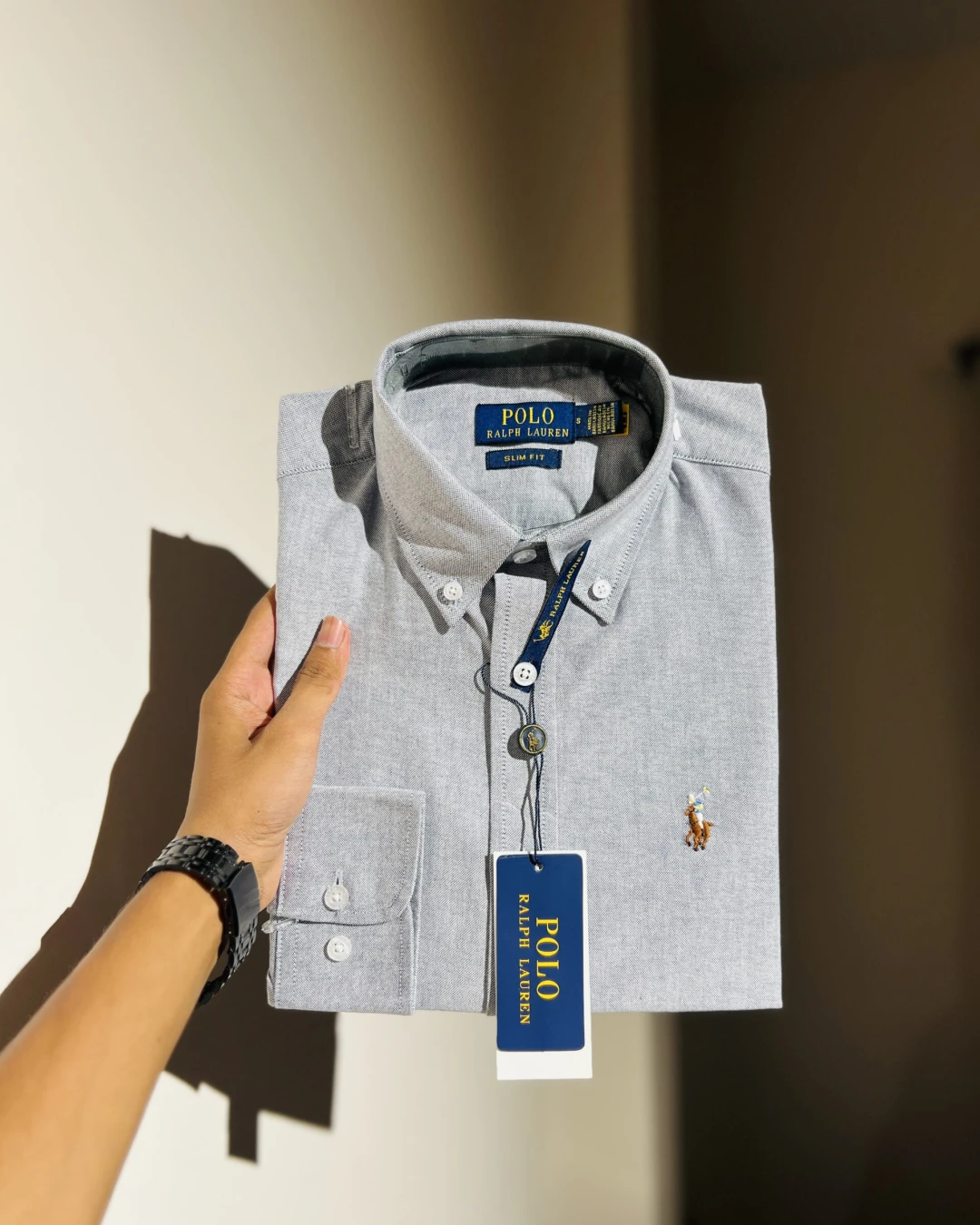 RL Premium Ash Color Solid Shirt-1