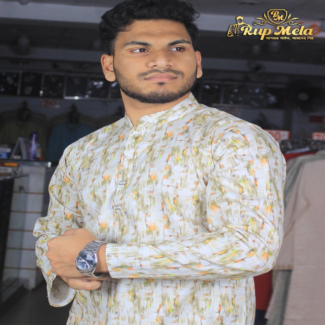 3D Digital Print Panjabi