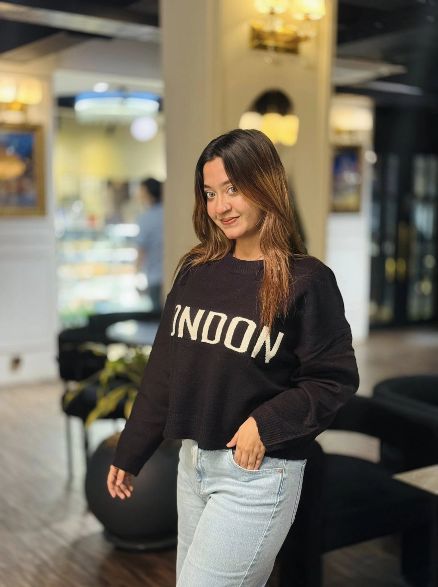 Pastel Rainbow Striped Fluffy Turtleneck Sweater