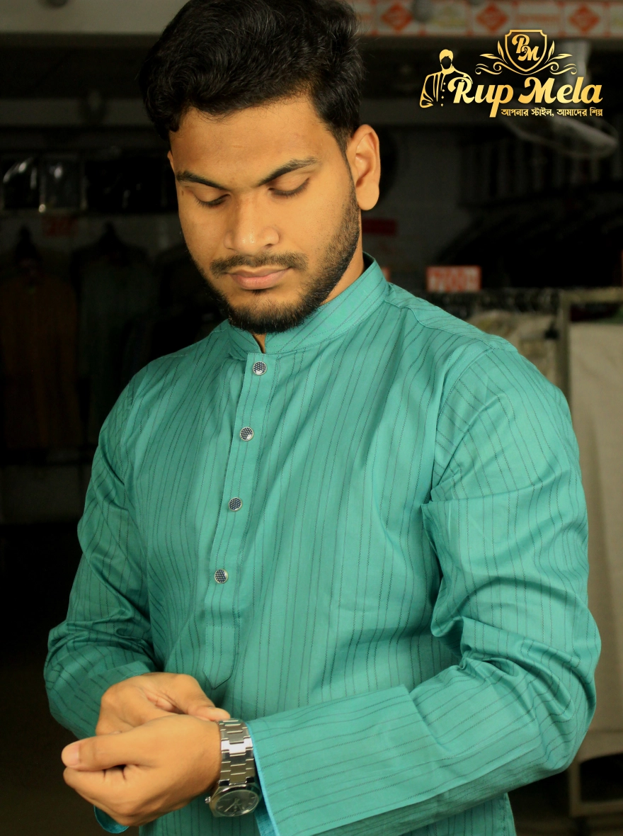 Pure Cotton Stripe Rup Mela Panjabi