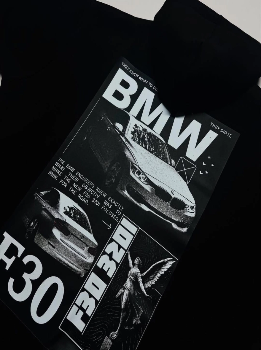 BMW F30 Graphic Printed Unisex Hoodie