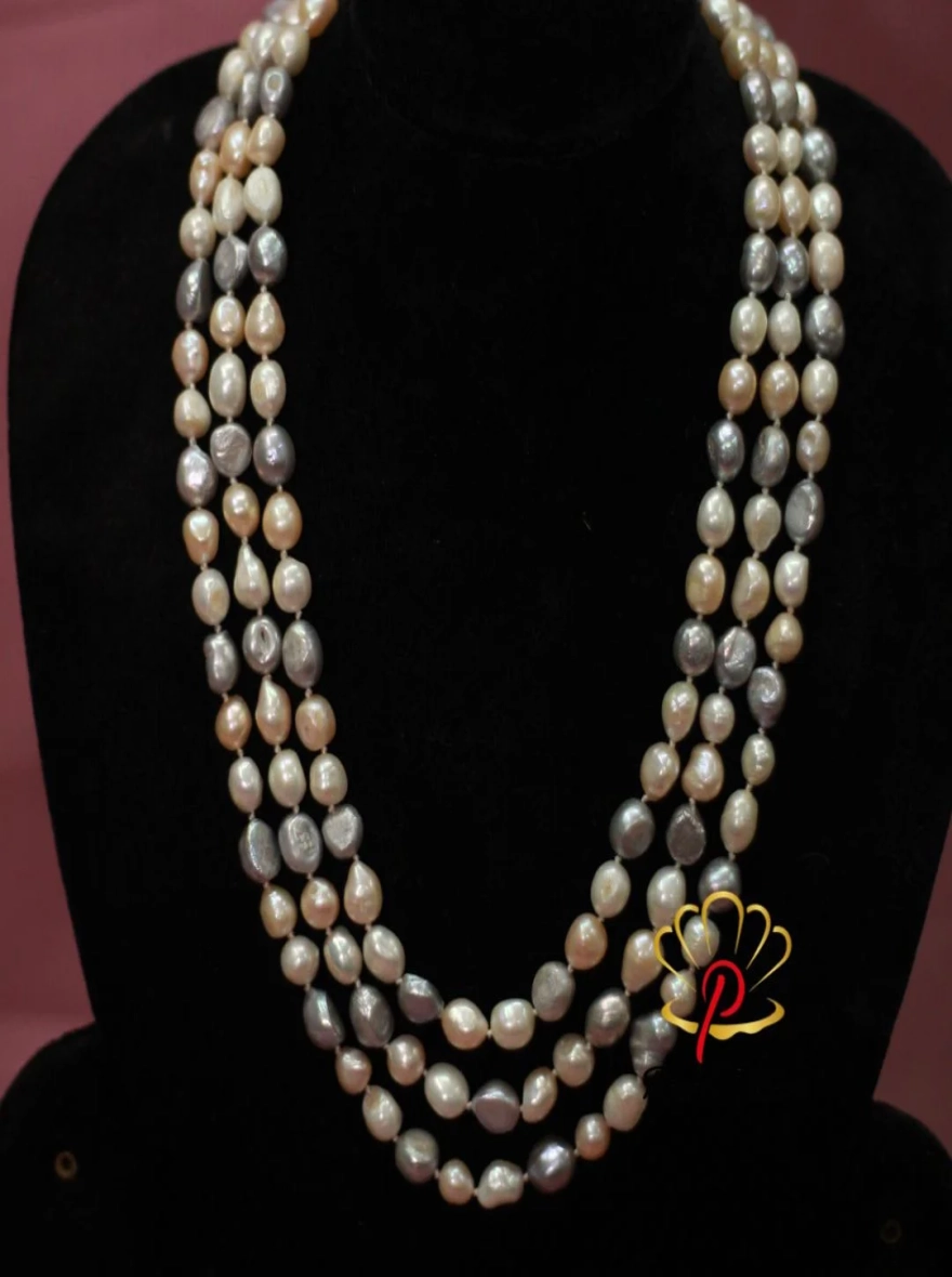 Exclusive Multi-Layer Baroque Pearl Necklace