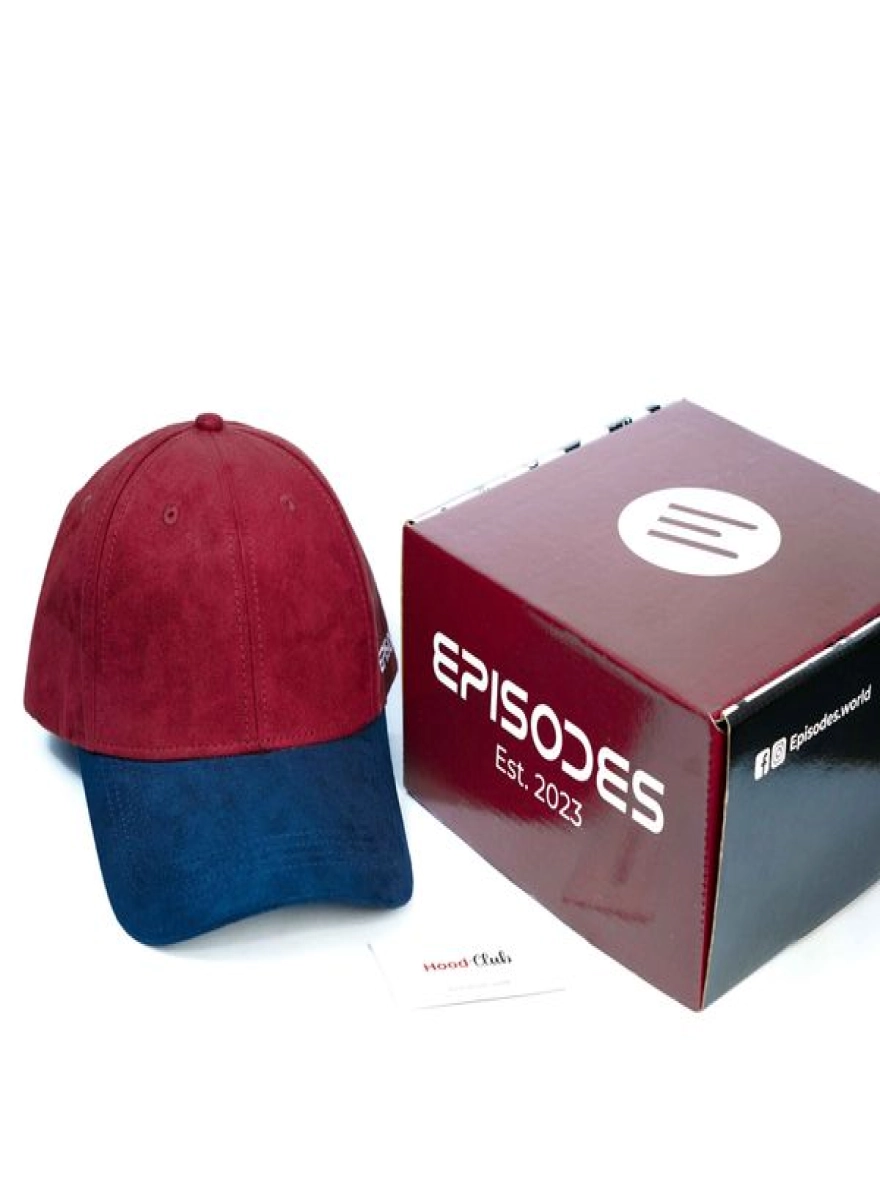 Episodes Maroon Dual Solid Suede Cap