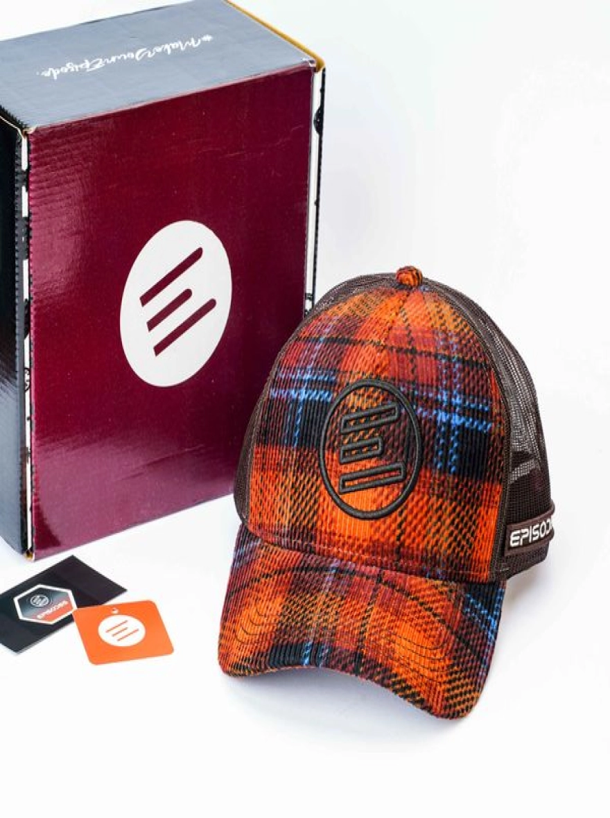 Episodes Retro Flame Corduroy Flannel Cap
