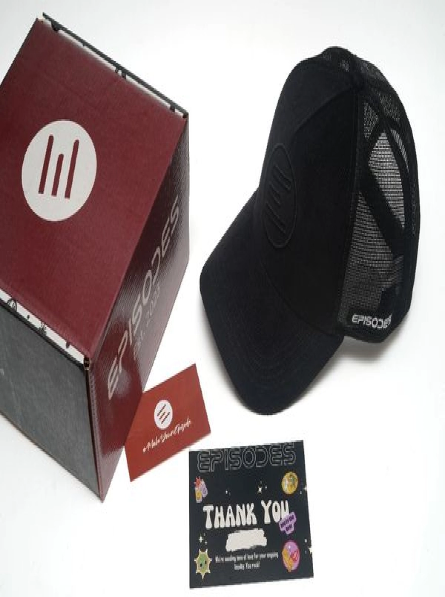 Episodes Black Corduroy Trucker Cap