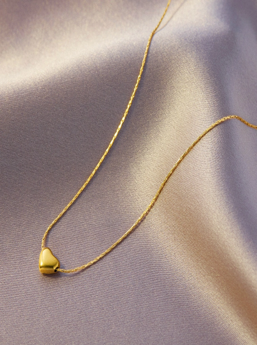 Gold-Plated Minimalist Pendant Necklace