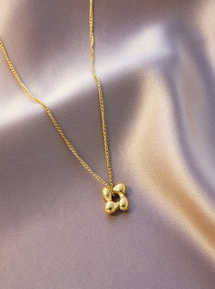 Gold-Plated Minimalist Pendant Necklace