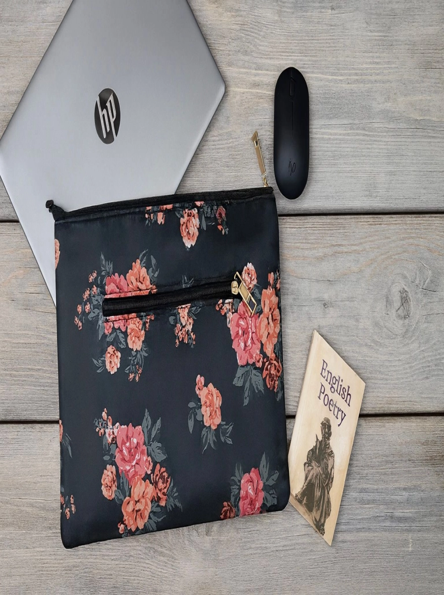 Enchanted Garden Dual-Pocket Laptop Sleeve