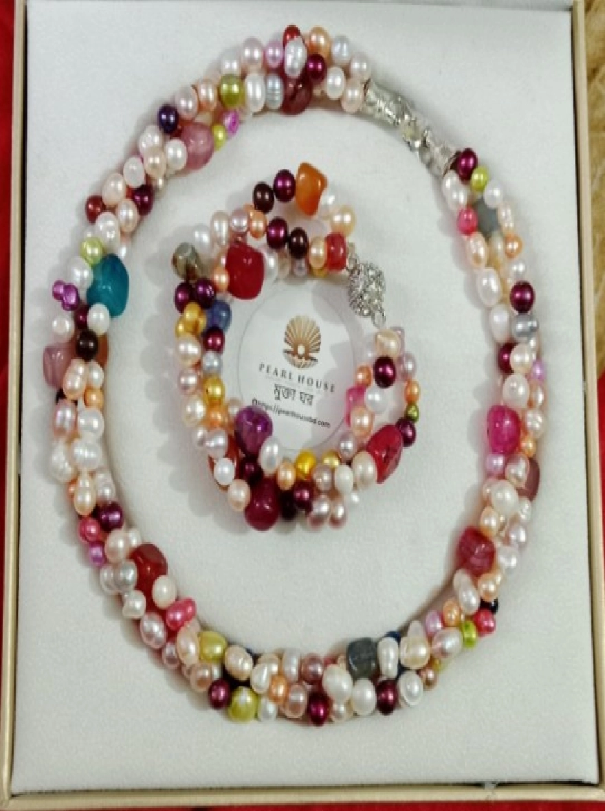 Pearl 3 layer Twice necklace
