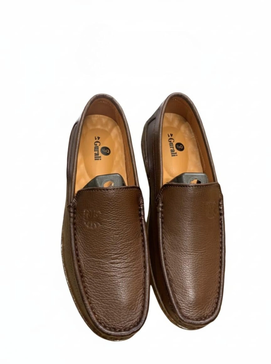 Premium Genuine Leather Loafers for Men - Brown