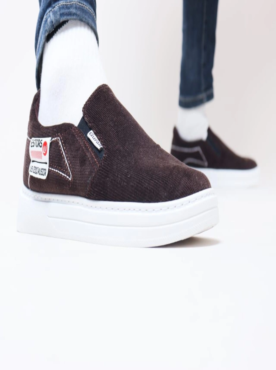 Gurali Cord Fabrics Canvas Sneaker for Men - Maroon, Coffee and Blue