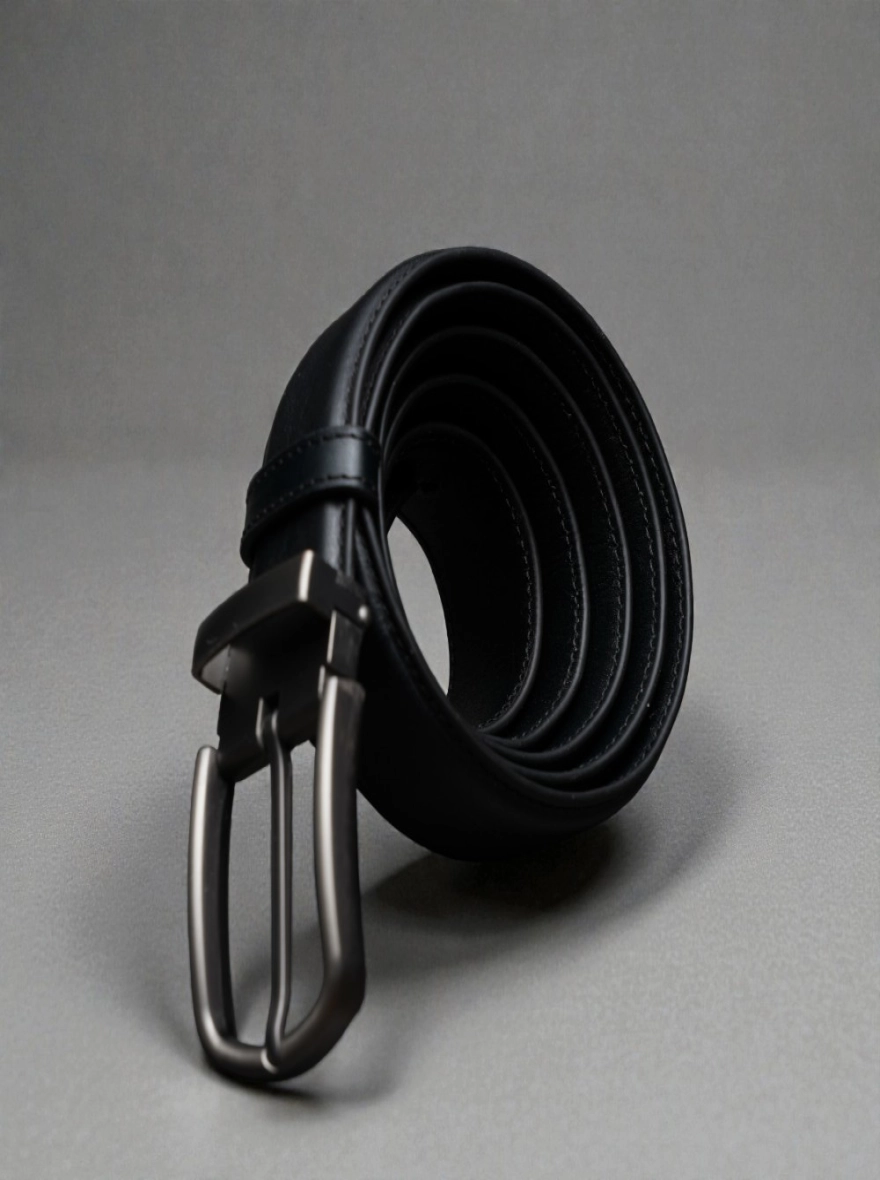 Zays Handcrafted Genuine Leather Belt for Men – Premium Quality, Adjustable, Stylish & Durable Black