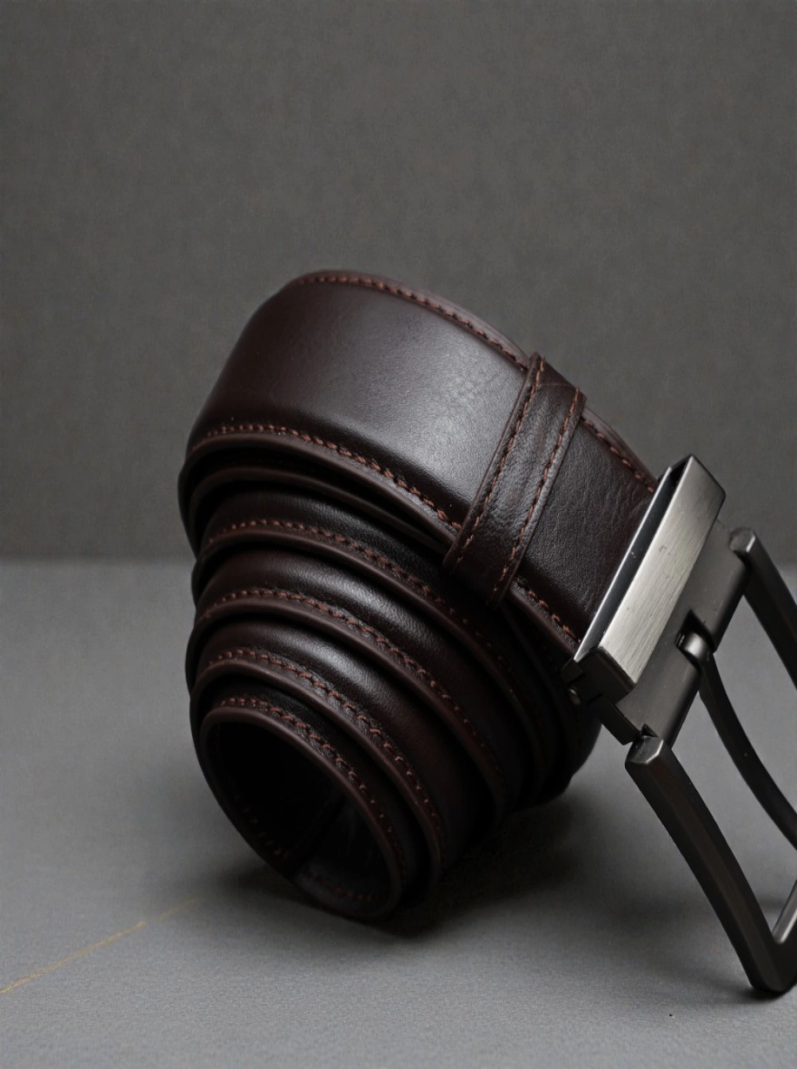 Zays Handcrafted Genuine Leather Belt for Men – Premium Quality, Adjustable, Stylish Chocolate and Black