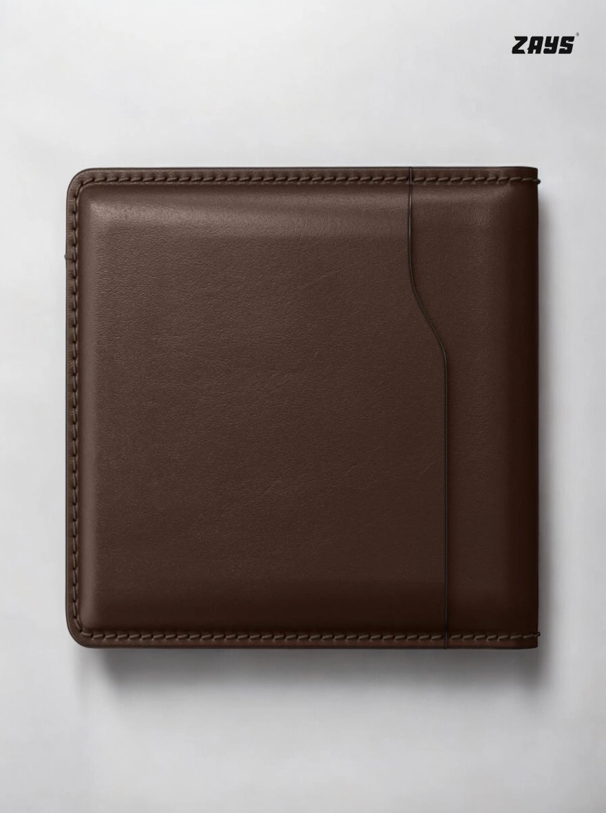 Zays Handcrafted Premium Leather Bifold Short Wallet
