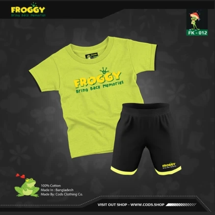 FROGGY KIDS PREMIUM COTTON T- SHIRT SET FK-12