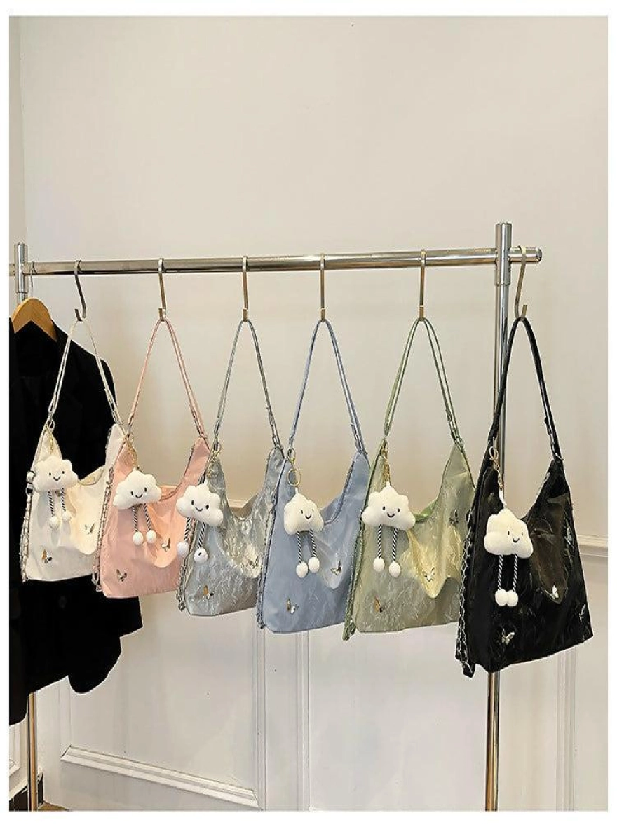 Multiposition Fashion Tote Bag with Cloud Charm for Girls