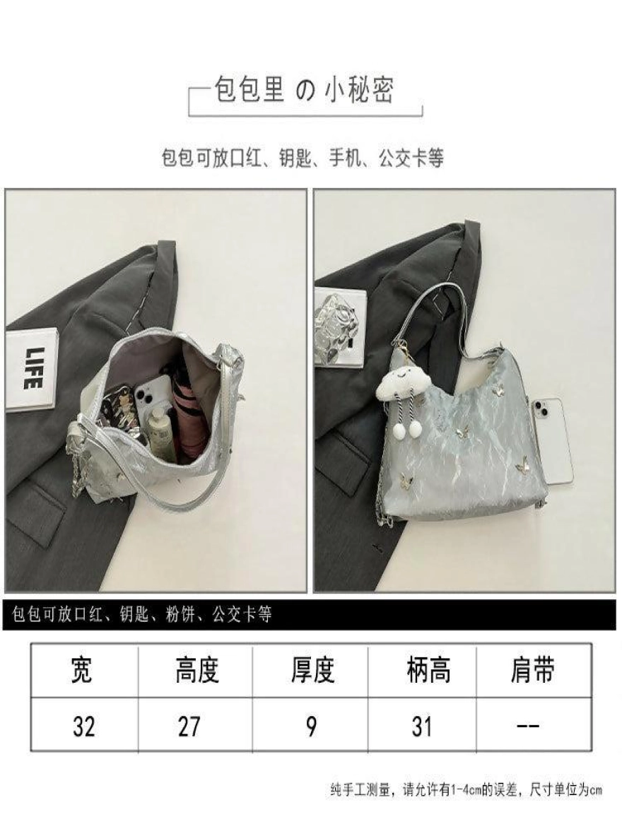 Multiposition Fashion Tote Bag with Cloud Charm for Girls