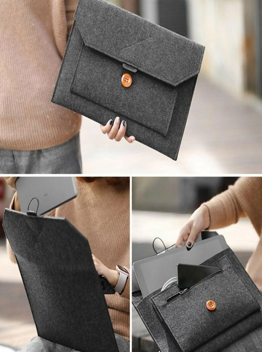 Fashionable Slim Wool Felt Laptop Bag Notebook Sleeve for 13'' Laptop