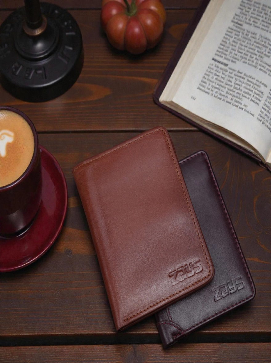 Zays Handcrafted Premium Oil Pull Up Leather Bifold Wallet