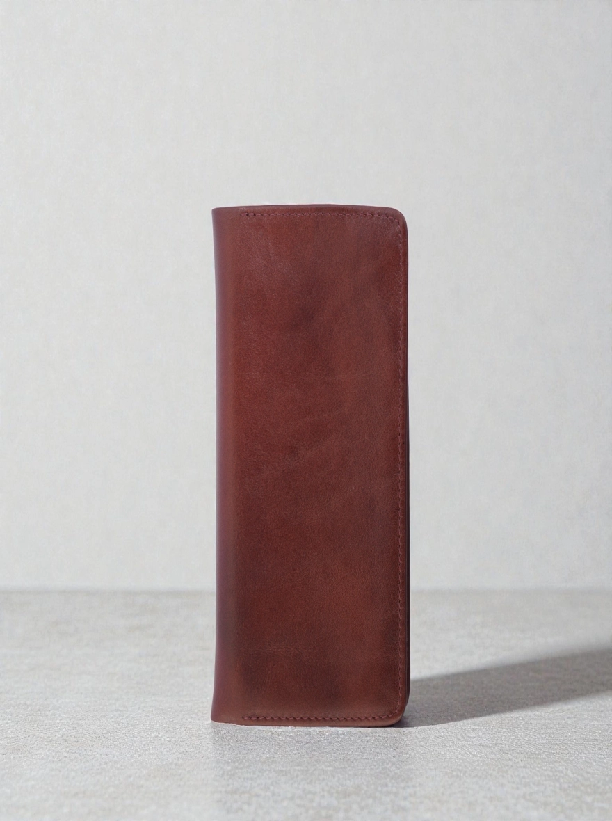 Zays Handcrafted Full-Grain Leather Long Wallet