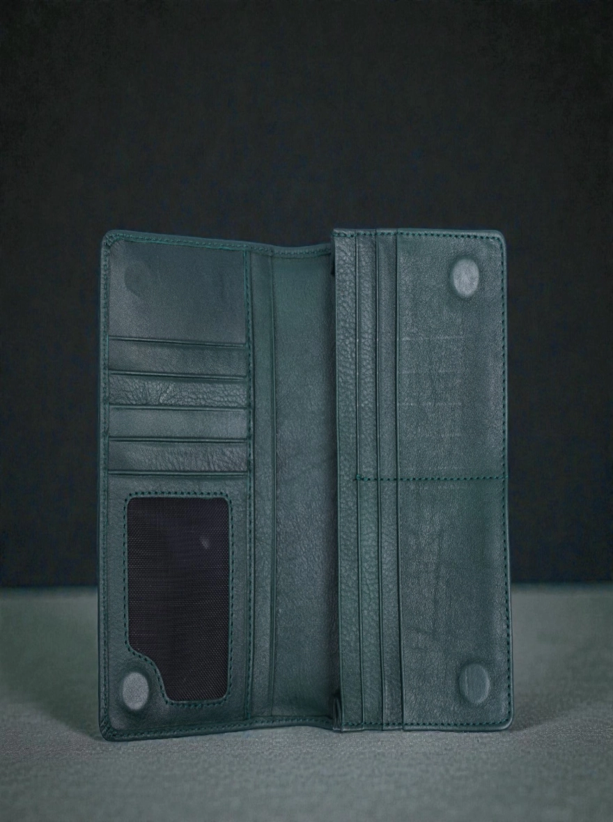 Zays Handcrafted Premium Eco-Friendly Leather Long Wallet
